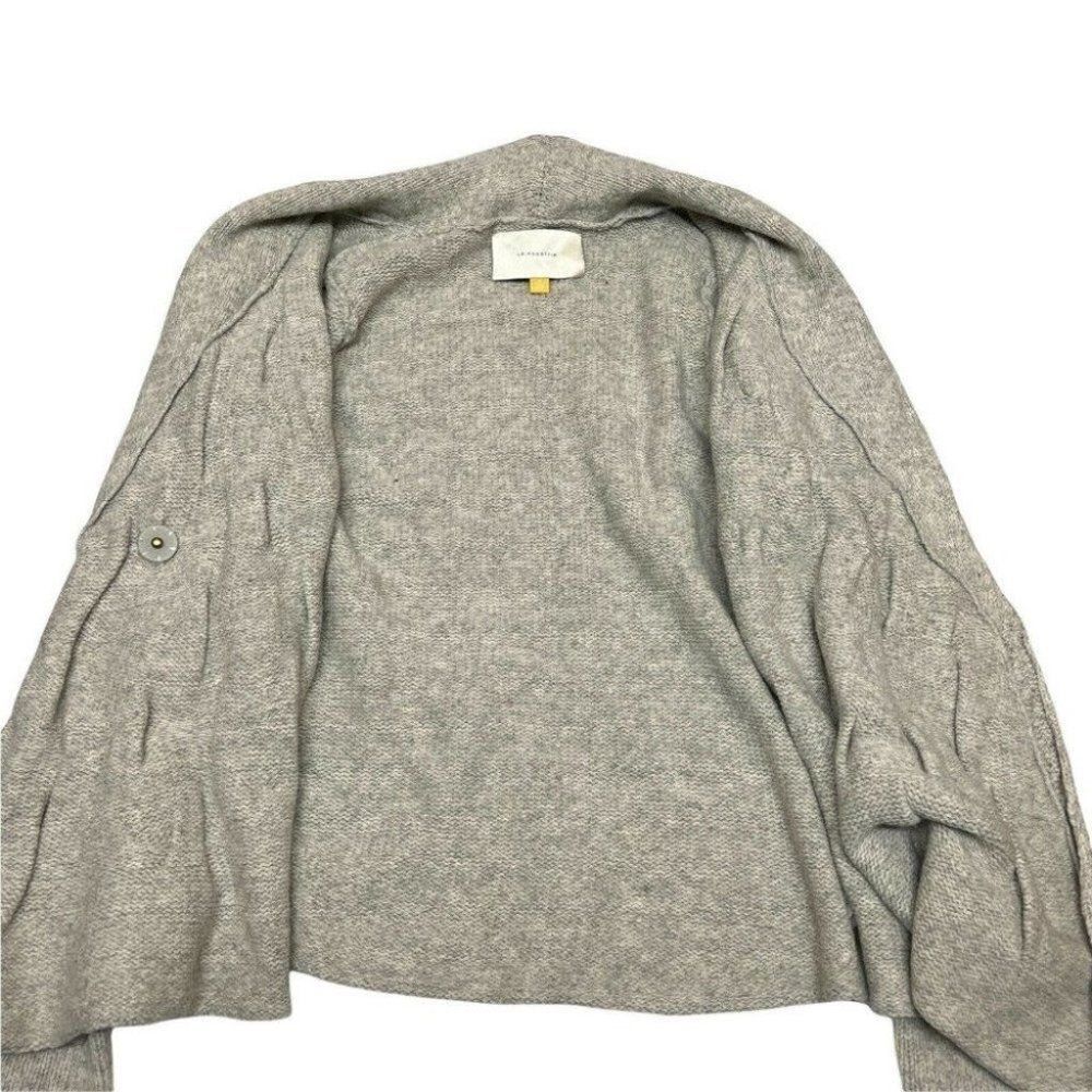 Leifsdottir Anthropologie M Wool Horse Buttoned Cardigan Sweater Spring Shawl - Picture 9 of 12